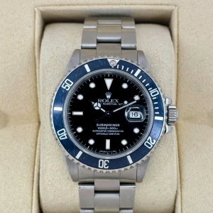 1985 Rolex Submariner 40mm 16800 Stainless Steel Ghost Bezel Black Dial