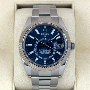 2022 Rolex Sky-Dweller 42mm 326934 Oyster Blue Dial