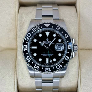 2017 Rolex GMT-Master II 40mm 116710LN Stainless Steel Black Dial