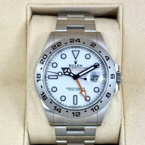 2022 Rolex Explorer II 42mm 226570 Polar White Dial