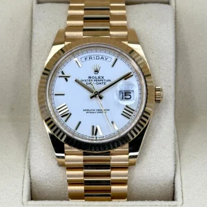 NEW 2025 Rolex Day-Date 40mm 228238 Presidential White Dial
