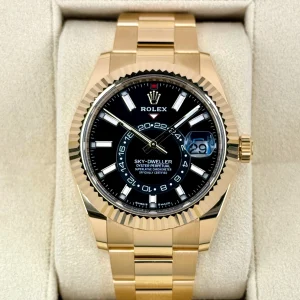 NEW 2025 Rolex Sky-Dweller 42mm 336938 Yellow Gold Oyster Black Dial