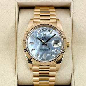 NEW 2025 Rolex Day-Date 40mm 228238 Mother Of Pearl Diamond Dial
