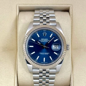 2022 Rolex Datejust 41mm 126334 Stainless Steel Jubilee Blue Dial