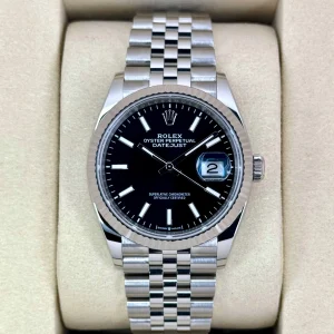 NEW 2025 Rolex Datejust 36mm 126234 Stainless Steel Jubilee Black Dial