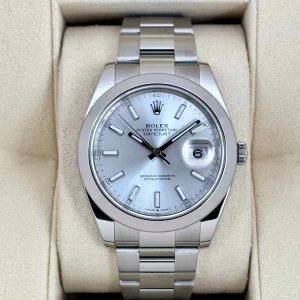 NEW 2025 Rolex Datejust 41mm 126300 Stainless Steel Oyster Silver Dial