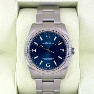 2008 Rolex Oyster Perpetual 36mm 116034 Blue Dial