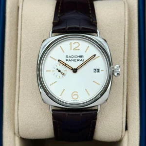 NEW 2024 Panerai Radiomir Quaranta 40mm PAM01570 Stainless Steel White Dial