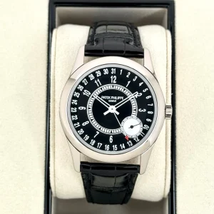 2019 Patek Philippe Calatrava 6006G White Gold Black Dial