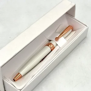 BRAND NEW OMEGA Ballpoint Pen White with Box