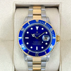 2004 Rolex Submariner "Bluesy" 40mm 16613 Two-Tone Blue Dial