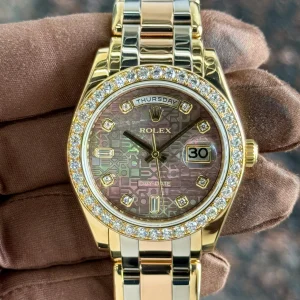 2011 Rolex Day-Date Masterpiece 39mm 18948 Tridor Tahitian Mother of Pearl Dial