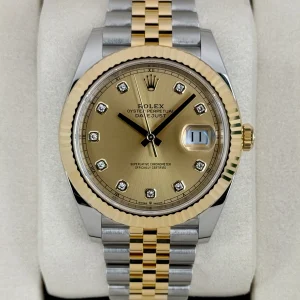 NEW 2025 Rolex Datejust 41mm 126333 Jubilee Champagne Diamond Dial