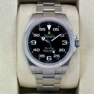 2025 Rolex Air-King 40mm 126900 Stainless Steel Black Dial