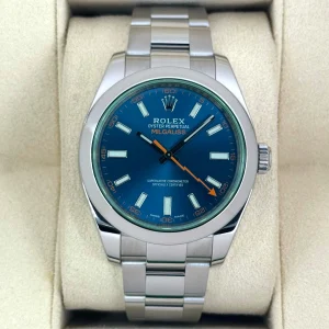 2022 Rolex Milgauss 40mm 116400GV Stainless Steel Blue Dial