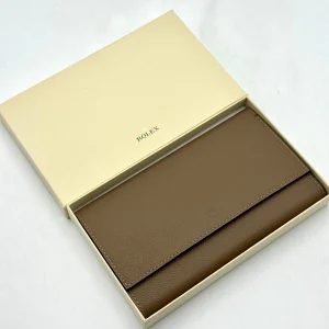 Rolex Leather Three Watch Travel Pouch