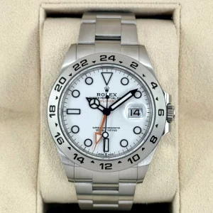 2023 Rolex Explorer II 42mm 226570 Polar White Dial