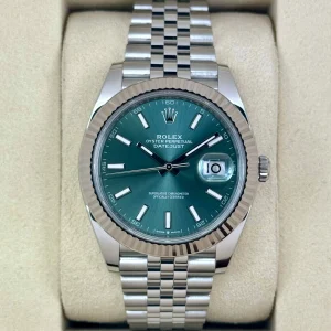 2025 Rolex Datejust 41mm 126334 Jubilee Green Dial