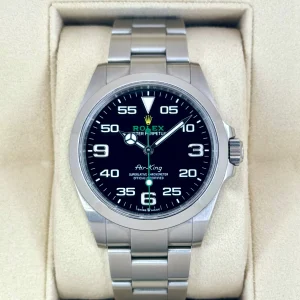 2024 Rolex Air-King 40mm 126900 Stainless Steel Black Dial