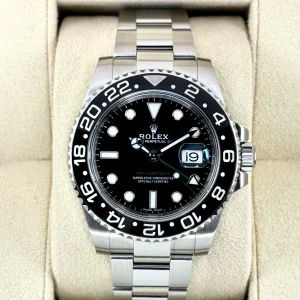 2017 Rolex GMT-Master II 40mm 116710LN Stainless Steel Black Dial