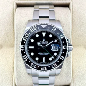 2014 Rolex GMT-Master II 40mm 116710LN Stainless Steel Black Dial