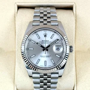 2017 Rolex Datejust 41mm 126334 Stainless Steel Jubilee Silver Dial