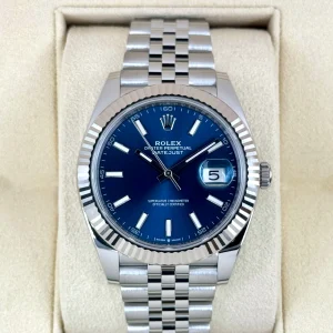 2024 Rolex Datejust 41mm 126334 Stainless Steel Jubilee Blue Dial