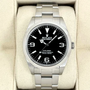 2020 Rolex Explorer 39mm 214270 Stainless Steel Black Dial