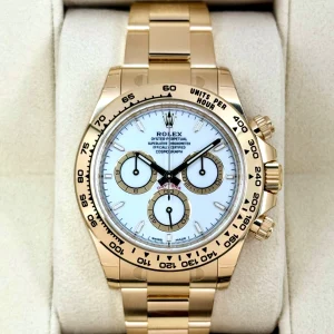 NEW 2025 Rolex Daytona 40mm 126508 18K Yellow Gold White Dial