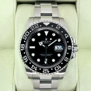 2013 Rolex GMT-Master II 40mm 116710LN Stainless Steel Black Dial