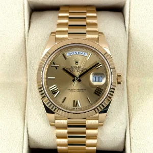 2022 Rolex Day-Date 40mm 228238 Presidential Champagne Dial