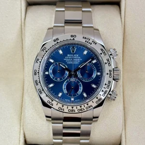 2019 Rolex Daytona 40mm 116509 White Gold Blue Dial
