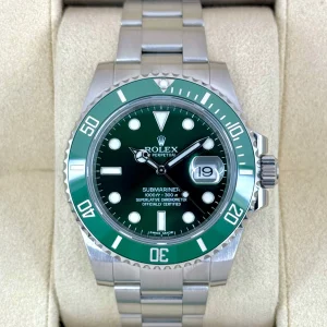 2015 Rolex Submariner “Hulk” 40mm 116610LV Green Dial