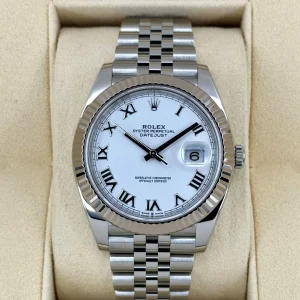 2022 Rolex Datejust 41mm 126334 Stainless Steel Jubilee White Dial