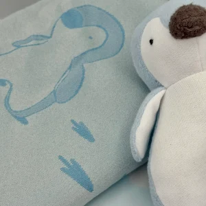 NEW Rolex Plush Penguin Toy and Blanket Set - Blue