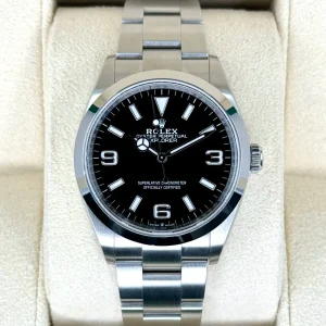 NEW 2025 Rolex Explorer 36mm 124270 Stainless Steel Black Dial