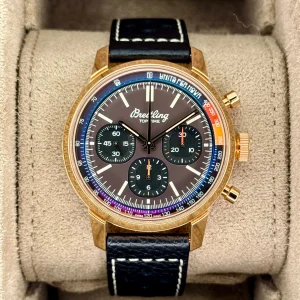 Breitling Top Time B01 41mm RB0176 Rose Gold Brown Dial