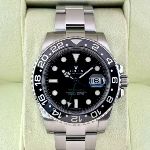 2011 Rolex GMT-Master II 40mm 116710LN Stainless Steel Black Dial