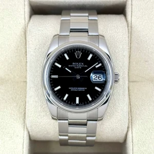 2024 CPO Rolex Oyster Perpetual Date 34mm 115200 Black Dial