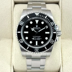 2015 Rolex Submariner 40mm 114060 Stainless Steel Black Dial