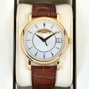 2013 Patek Philippe Calatrava 38mm 5153J Yellow Gold Silver Dial