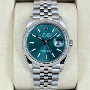 NEW 2025 Rolex Datejust 36mm 126200 Stainless Steel Jubilee Green Dial