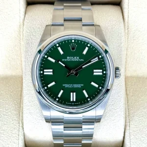 NEW 2025 Rolex Oyster Perpetual 41mm 124300 Green Dial