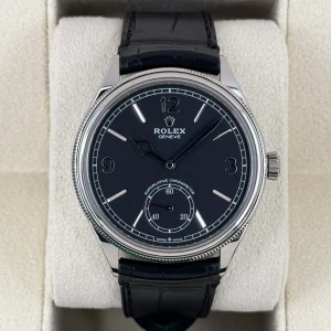NEW 2025 Rolex 1908 39mm 52509 18kt White Gold Black Dial