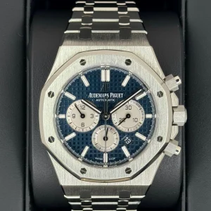 2019 Audemars Piguet Royal Oak 41mm 26331ST Chronograph Blue Dial