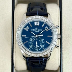 2023 Patek Philippe Annual Calendar Chronograph 40.5mm 5961P Platinum Blue Dial