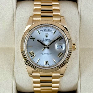 2023 Rolex Day-Date 40mm 228238 Presidential Silver Dial
