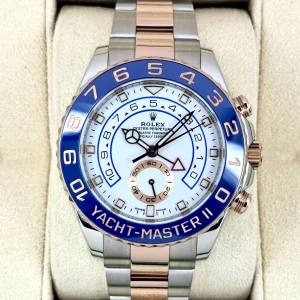 2020 Rolex Yacht-Master II 44mm 116681 Two-Tone White Dial