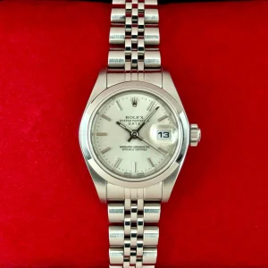 2002 Rolex Lady Datejust 26mm 79160 Stainless Steel Jubilee Silver Dial