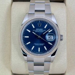 NEW 2025 Rolex Datejust 36mm 126234 Stainless Steel Oyster Blue Dial